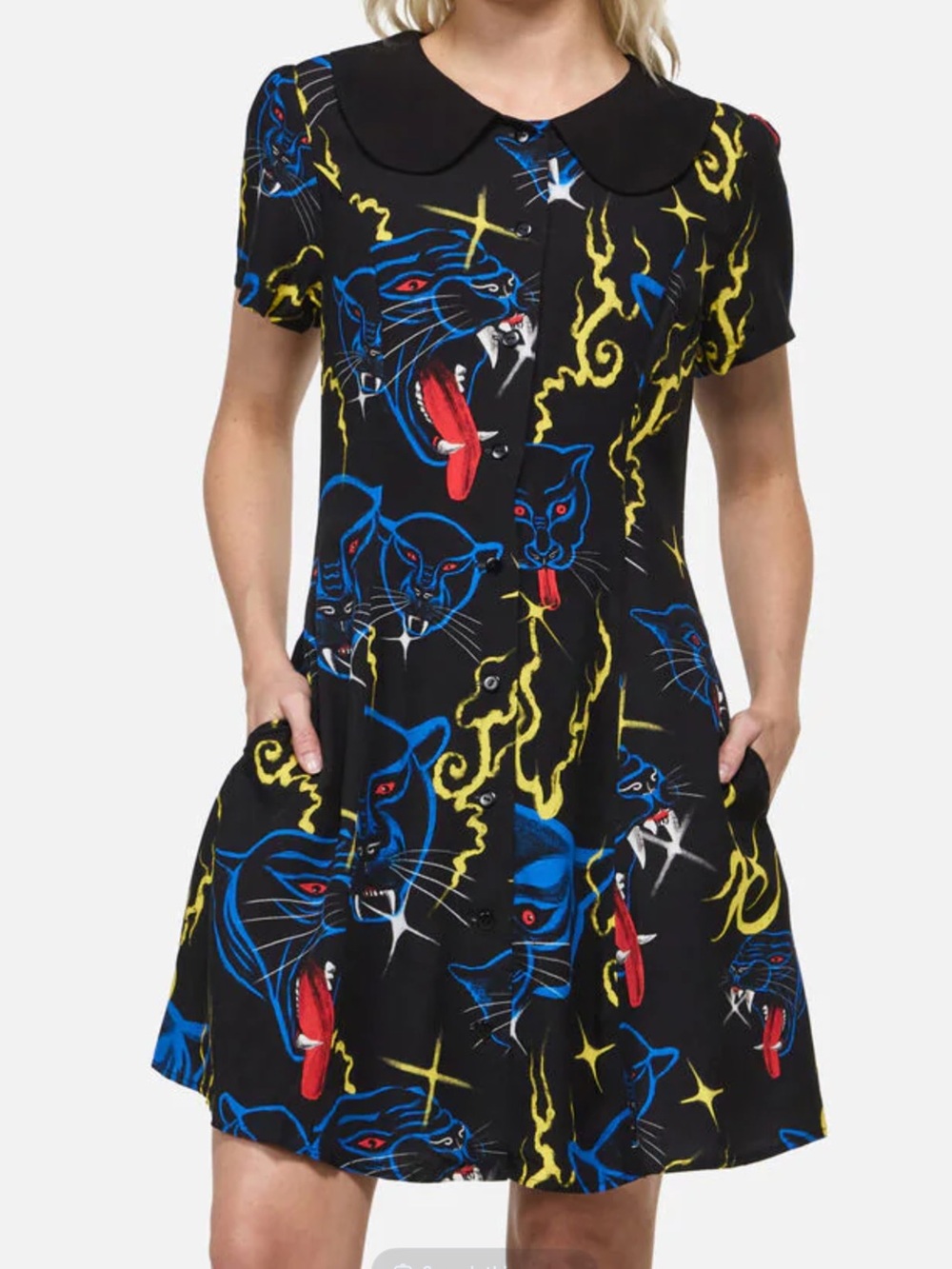 NWT DANGERFIELD Panther Punk Mini Dress